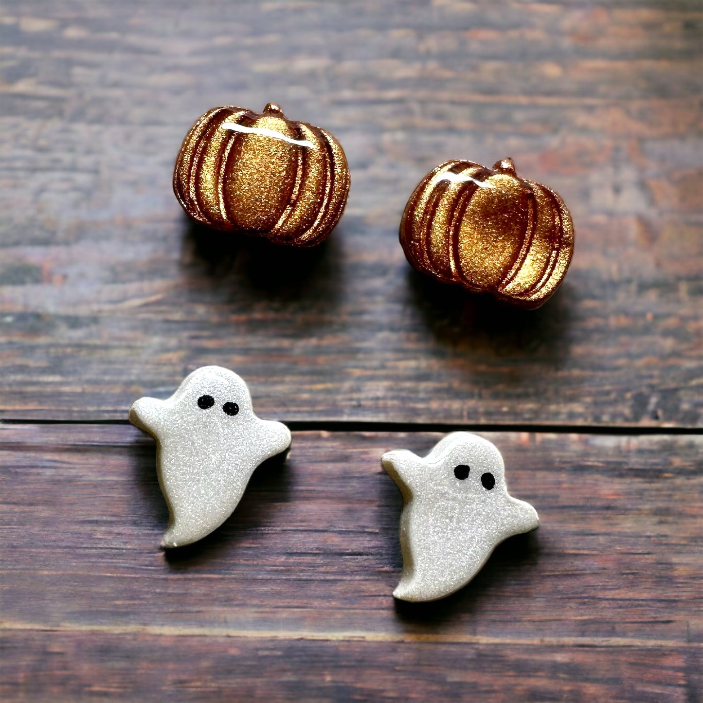 Shimmer Pumpkin Studs