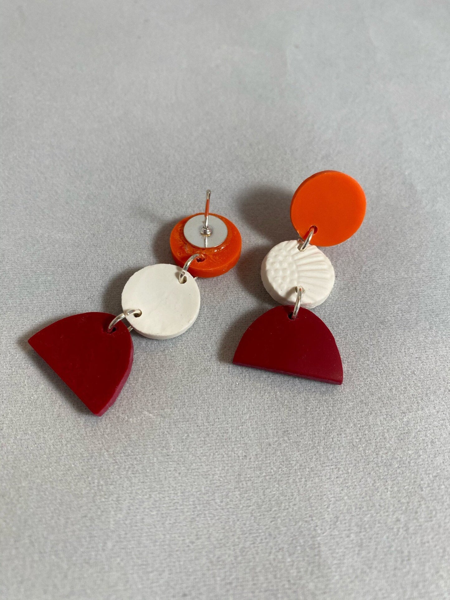 Julie Earring | Maroon & Orange | Virginia Tech Hokies