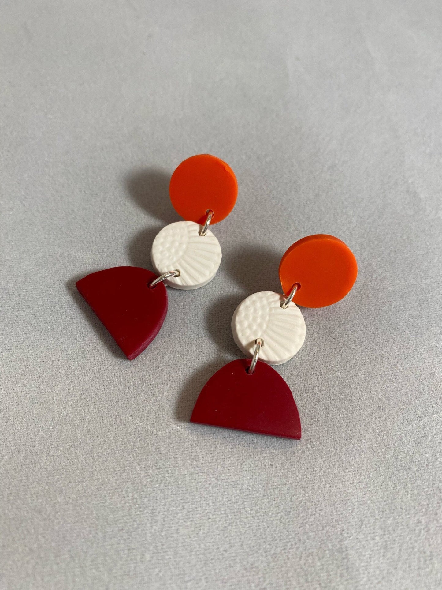 Julie Earring | Maroon & Orange | Virginia Tech Hokies